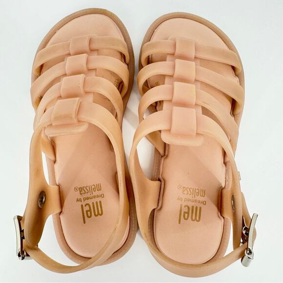 Mel Dreamed by Melissa Flox Sandals‎ Beige Size 11 - Picture 5 of 11